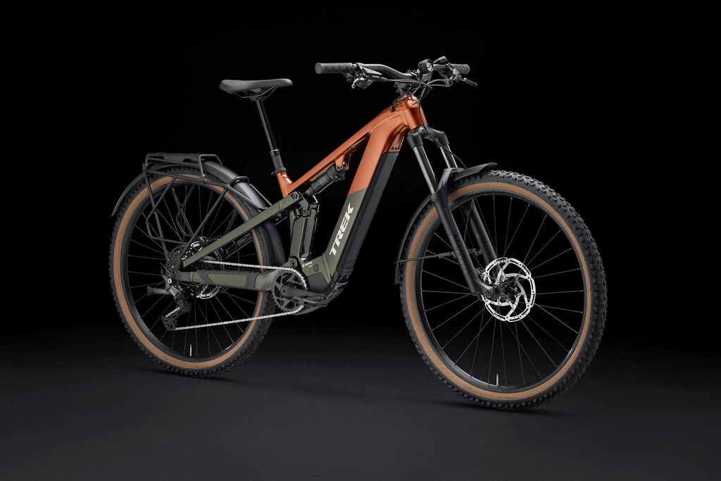 VTT Électrique Tout-Suspendu Trek Powerfly+ FS 4 EQ 10V 600Wh Bosch 120 Nm 29'' Orange/Vert Gén. 4