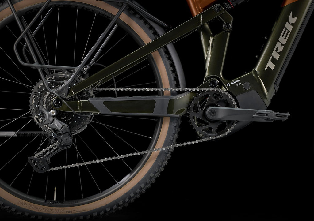 VTT Électrique Tout-Suspendu Trek Powerfly+ FS 4 EQ 10V 600Wh Bosch 120 Nm 29'' Orange/Vert Gén. 4