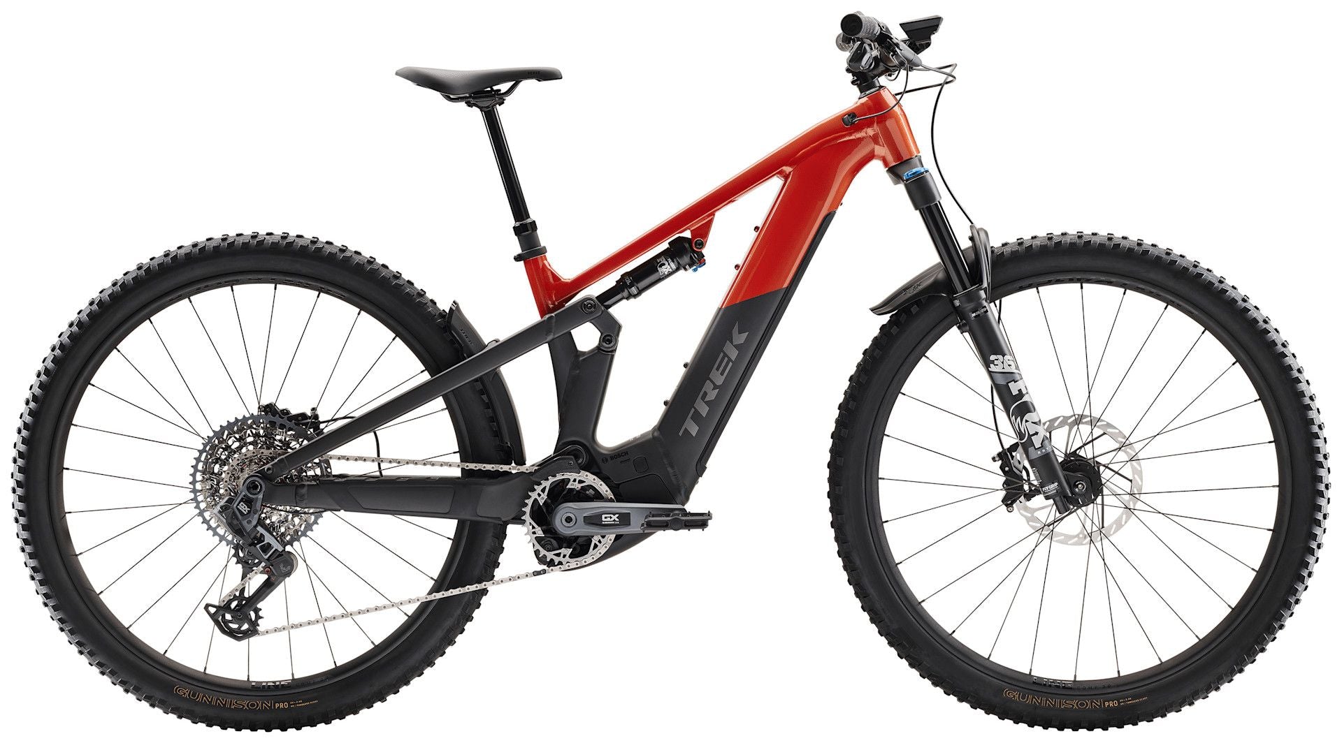 VTT Électrique Tout-Suspendu Trek Powerfly+ FS 8 12V 800Wh Bosch 120 Nm 29'' Rouge/Noir Gén. 4