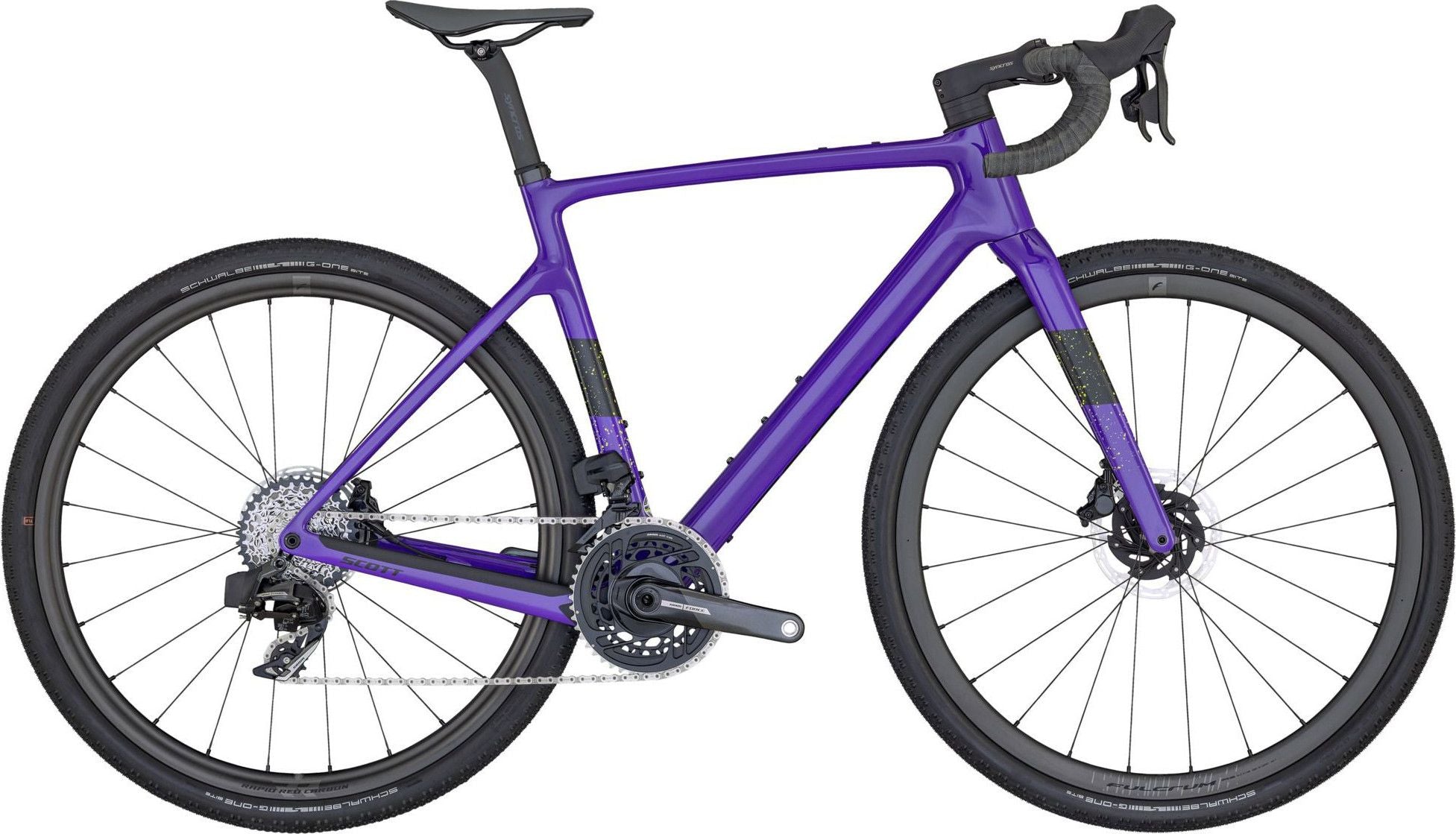 Vélo de Gravel Scott Addict Gravel 10 Sram Force eTap AXS 12V 700 mm Violet 2024