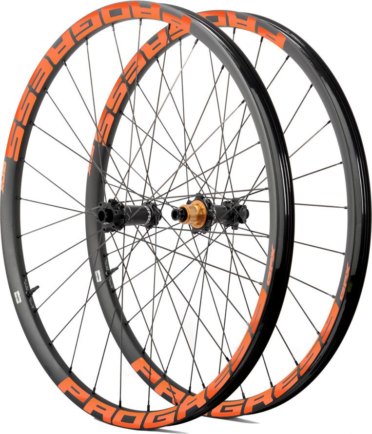 Paire de roues Progress GPX Nitro2 29"  Orange | Boost 15x110/12x148 mm | 6 Trous | 1280 gr