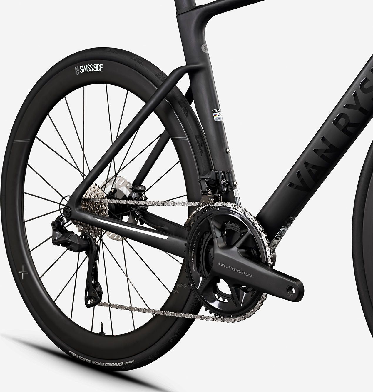 Vélo de Route Van Rysel RCR Pro Shimano Ultegra Di2 12V 700 mm Noir Carbon Raw