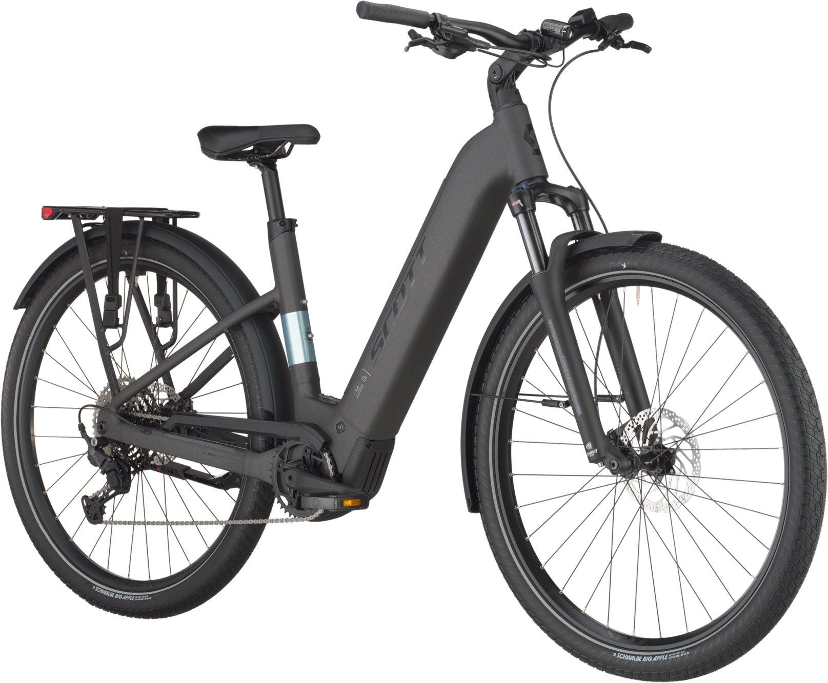 Vélo de Ville Électrique Scott Sub 30 Wave Shimano Cues 10V 600 Wh 700 mm Gris Midnight 2025
