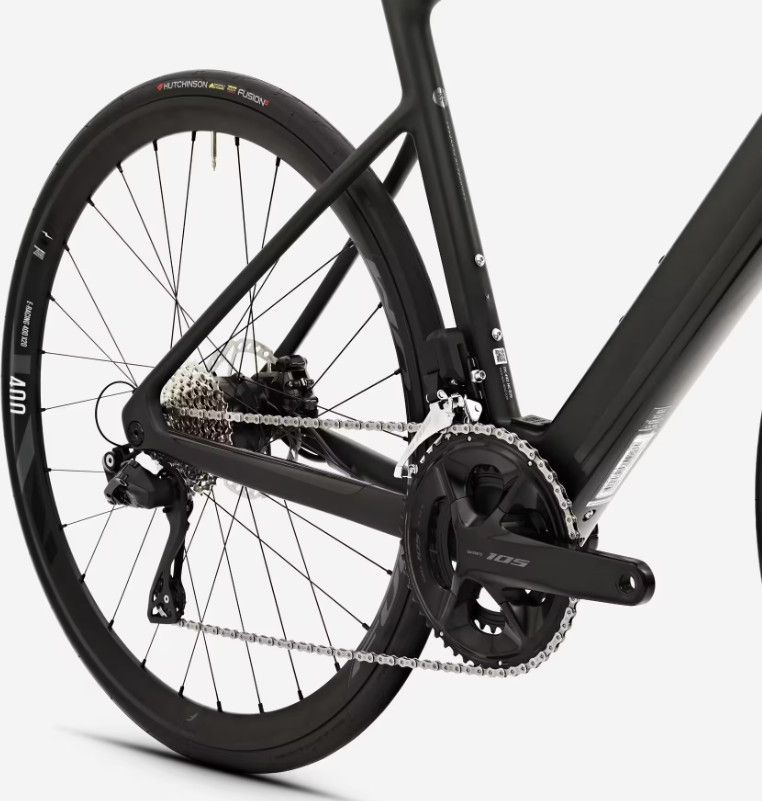 Vélo de Route Électrique Van Rysel E-EDR CF II Shimano 105 Di2 Vert Kaki