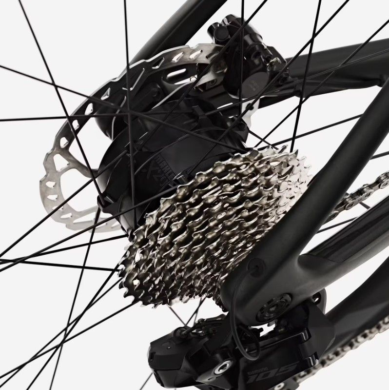 Vélo de Route Électrique Van Rysel E-EDR CF II Shimano 105 Di2 Vert Kaki