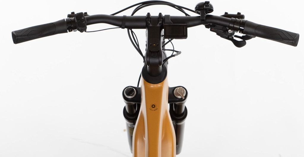 VTC Électrique O2 Feel Vern Urban Power 8.2 Mid Shimano Deore 10V 720 Wh 27.5'' Jaune Indiana