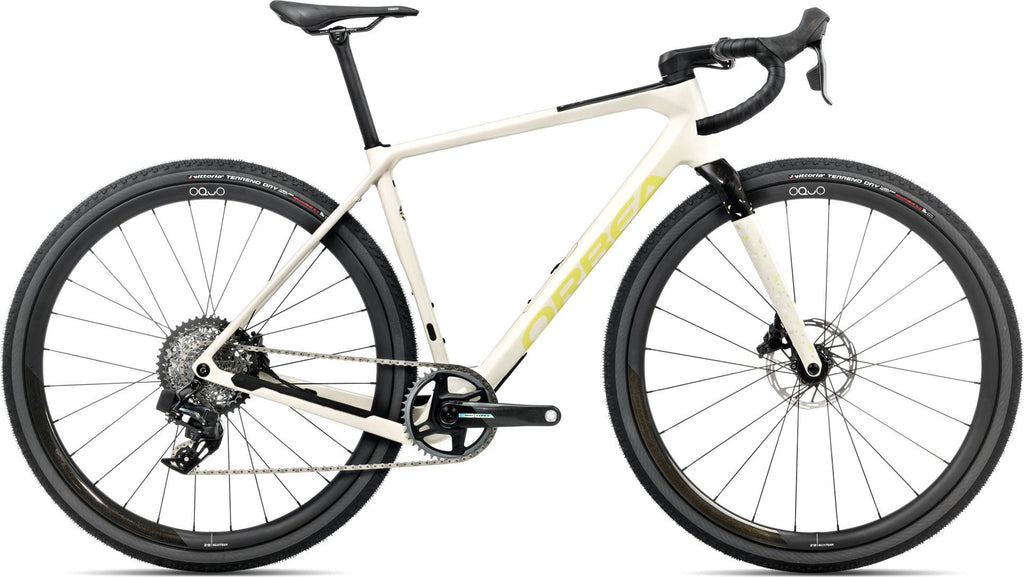Vélo de Gravel Orbea Terra M21eTEAM 1X Sram Force XPLR eTap AXS 12V 700 mm Blanc Ivory 2025