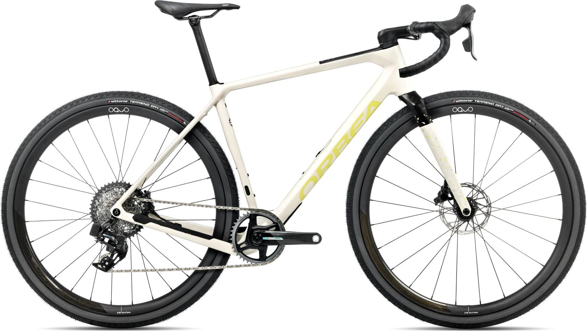 Vélo de Gravel Orbea Terra M21eTEAM 1X Sram Force XPLR eTap AXS 12V 700 mm Blanc Ivory 2025