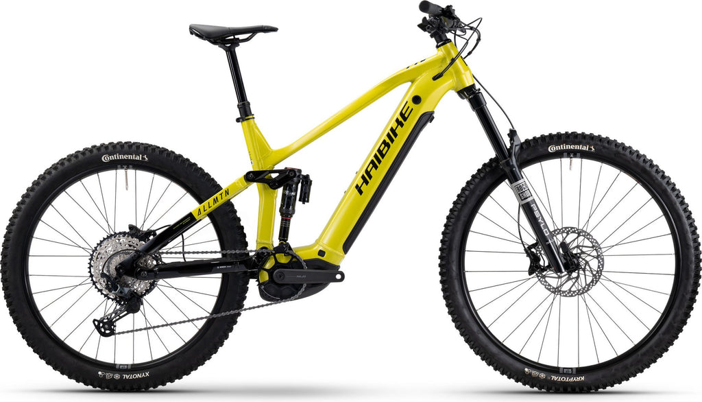 VTT Électrique Tout-Suspendu Haibike AllMtn 6.0 Shimano SLX/Deore 12V 800 Wh MX (29/27.5'') Jaune 2025