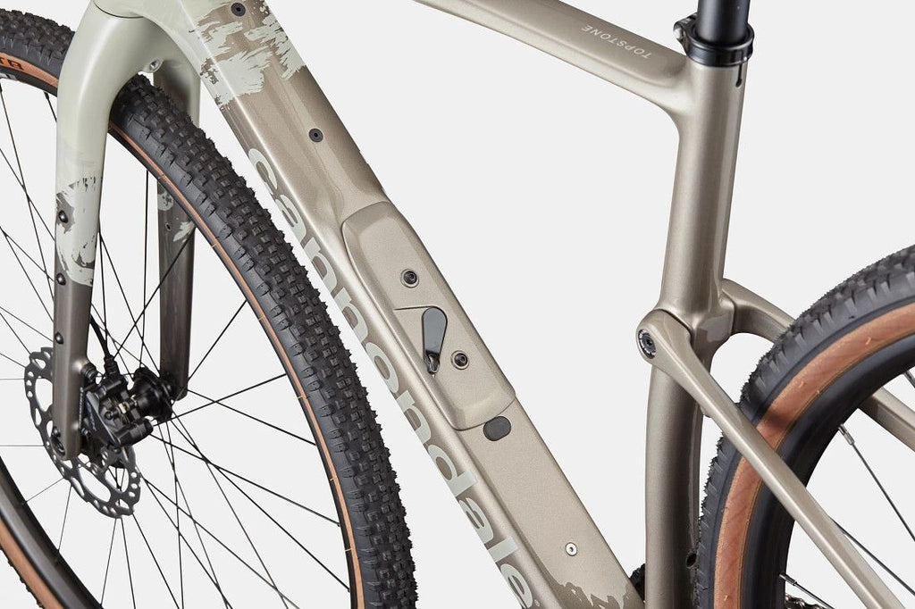 Vélo de Gravel Cannondale Topstone Carbon 3 Shimano GRX 2x12V 700mm Beige