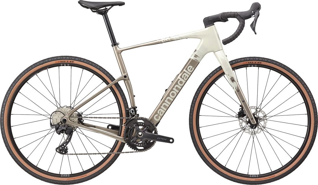 Vélo de Gravel Cannondale Topstone Carbon 3 Shimano GRX 2x12V 700mm Beige
