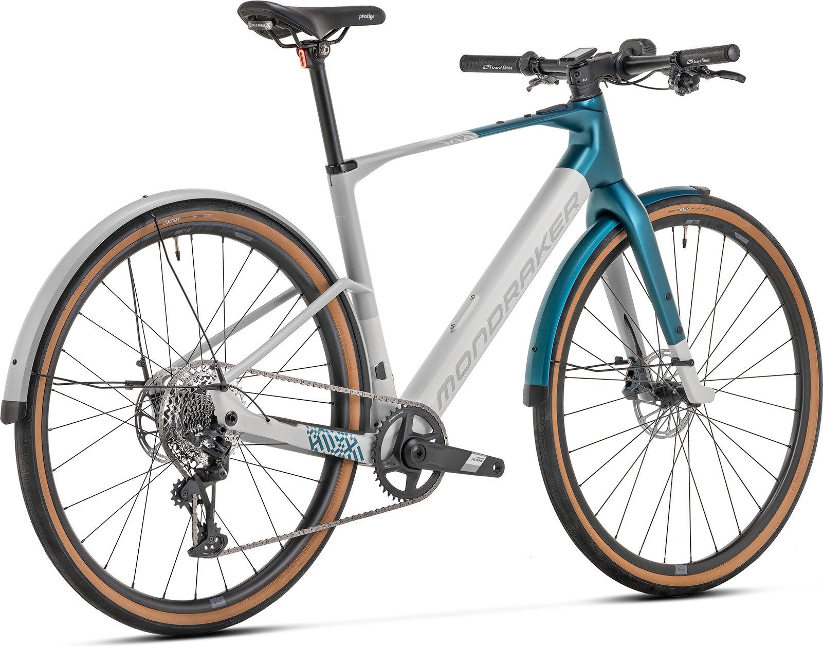 Vélo de Ville Électrique Mondraker Dusty X Sram Apex XPLR 12V 350 Wh 700 mm Gris/Bleu