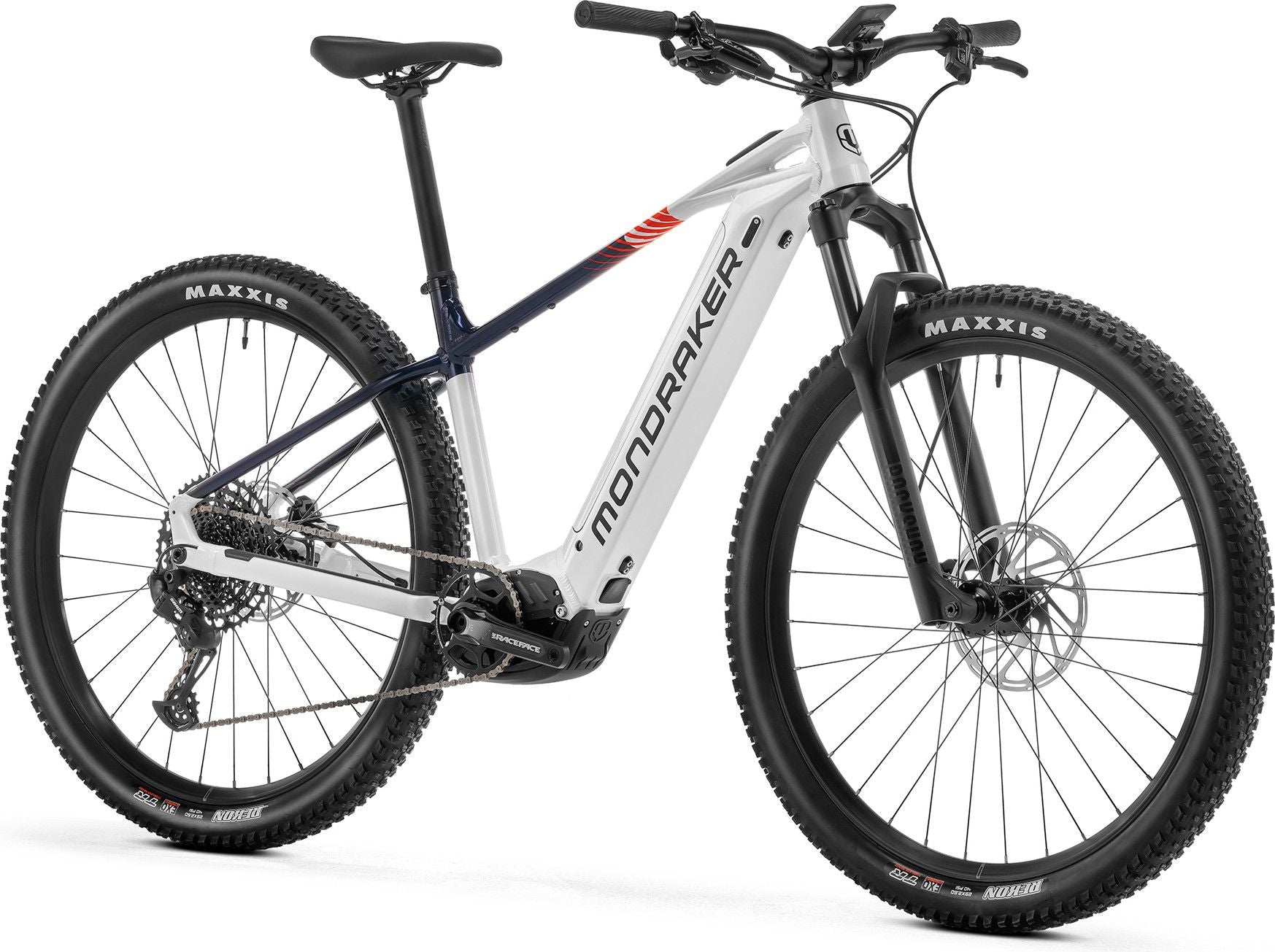 VTT Électrique Semi-Rigide Mondraker Prime 12V 625 Wh Bosch 120 Nm 29'' Blanc