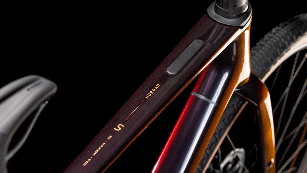 Vélo de Gravel Cube Nuroad C:62 SLX Sram Force eTap AXS/XX SL Eagle AXS 12V 700 mm Orange Violet Solareclipse 2025