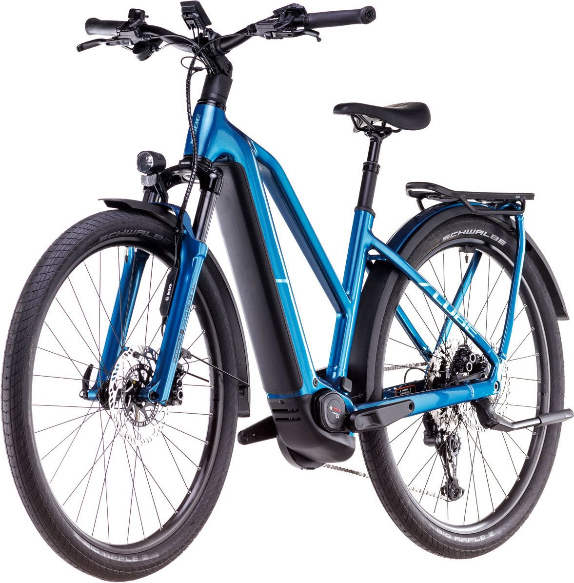 VTC Électrique Cube Kathmandu Hybrid EX 800 Trapeze Shimano Cues 11V 800 Wh 700 mm Bleu Electric 2025