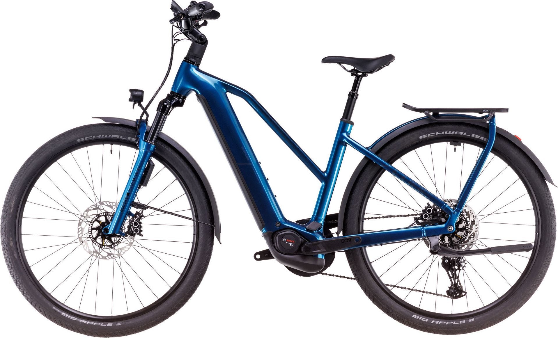 VTC Électrique Cube Kathmandu Hybrid EX 800 Trapeze Shimano Cues 11V 800 Wh 700 mm Bleu Electric 2025