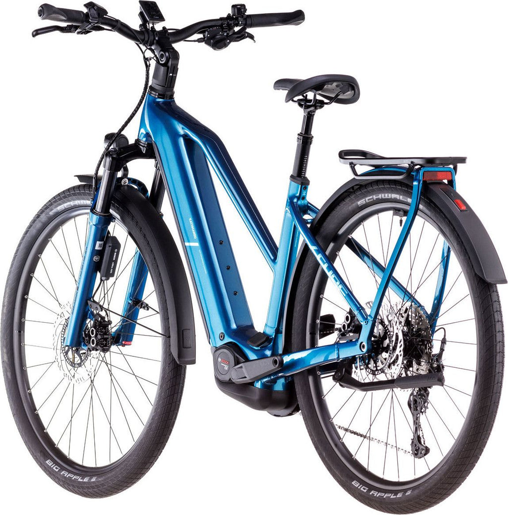 VTC Électrique Cube Kathmandu Hybrid EX 800 Trapeze Shimano Cues 11V 800 Wh 700 mm Bleu Electric 2025