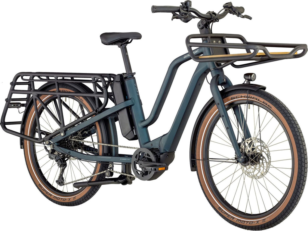 Vélo Cargo Longtail Électrique Bergamont E-Cargoville LT Shimano Cues 10V 545 Wh 26'' Bleu
