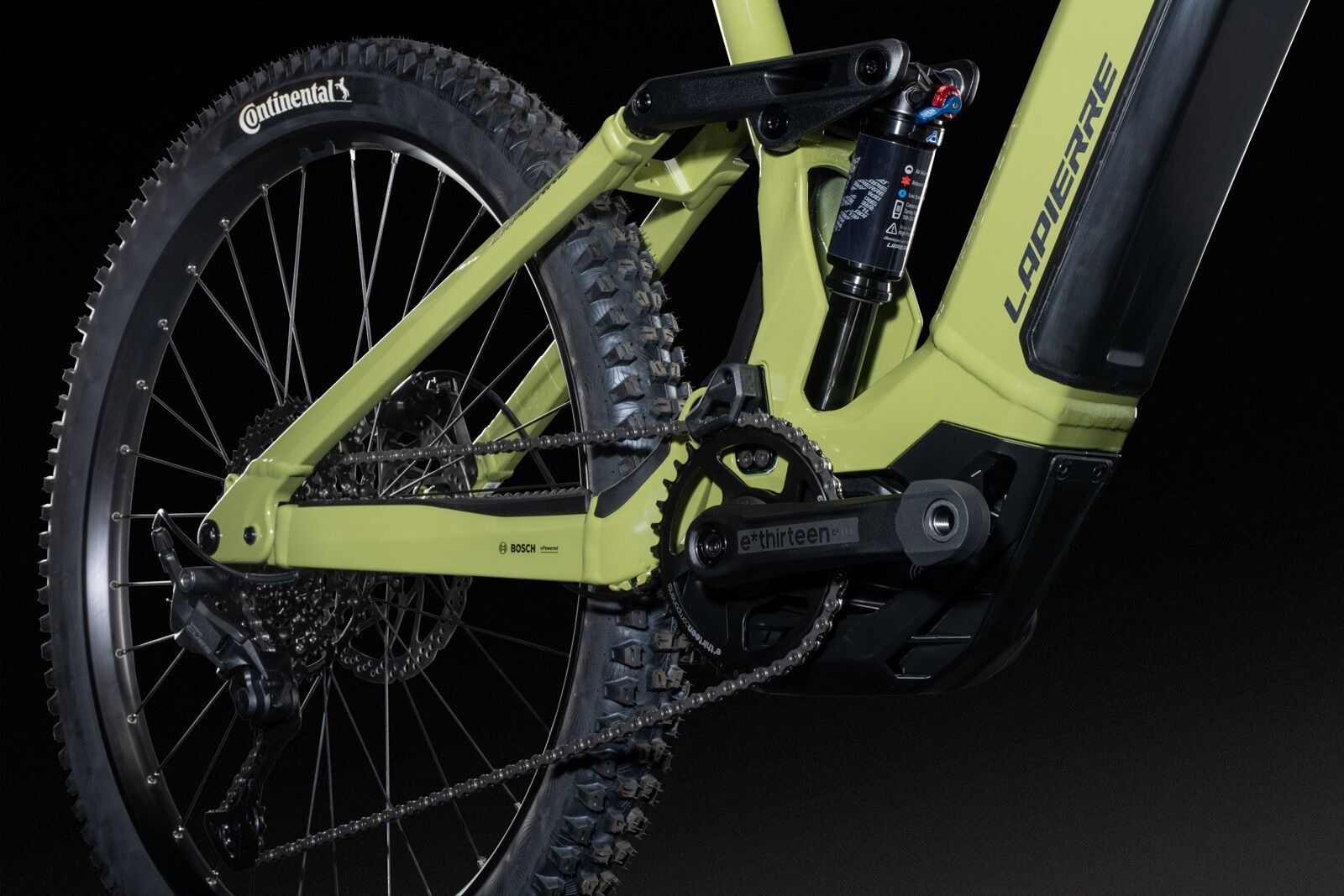 VTT Électrique Tout-Suspendu Lapierre Overvolt AM 5.8 11V 800Wh Bosch 120 Nm MX (29/27.5'') Vert 2025