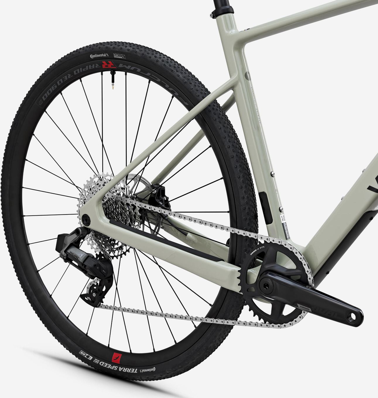 Vélo de Gravel Van Rysel GCR Sram Rival XPLR AXS 12V 700 mm Vert