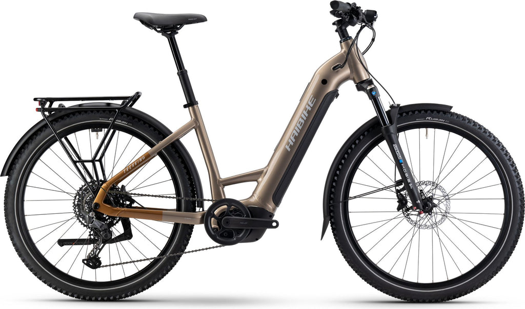 VTC Électrique Haibike Trekking 6.5 Low Shimano Cues 10V 27.5'' 600Wh Marron 2025