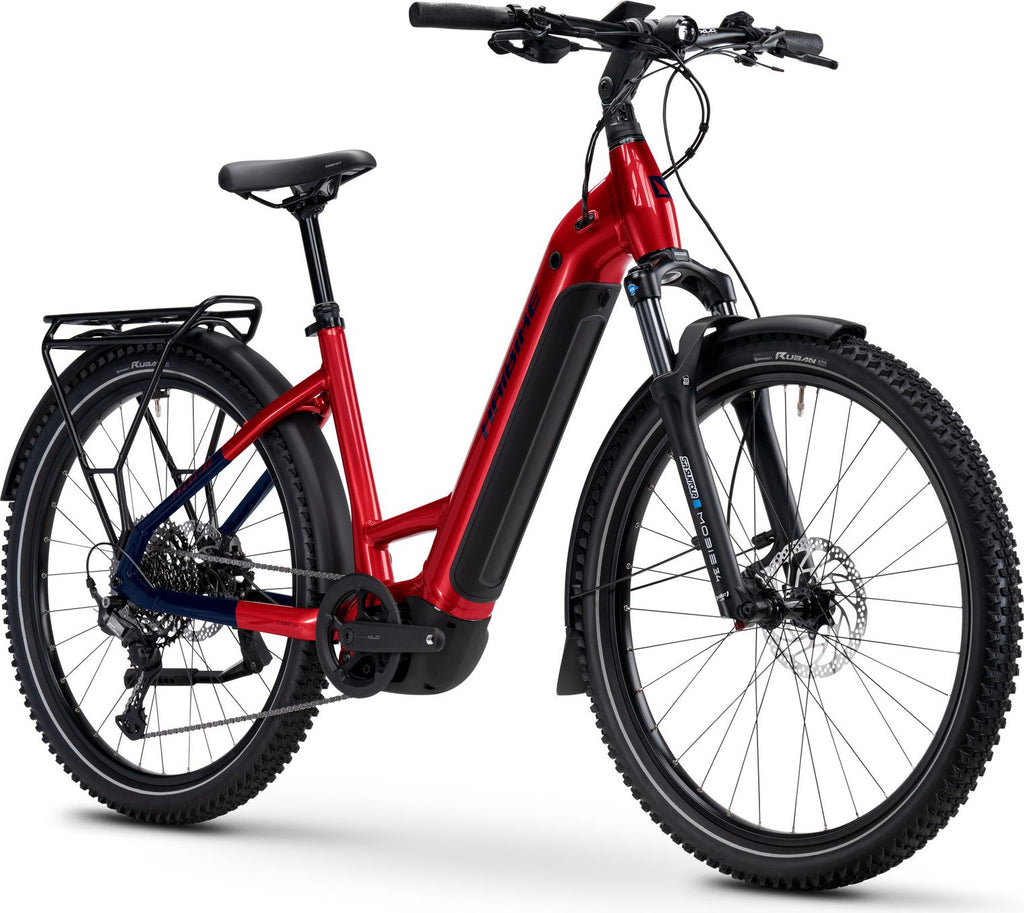 VTC Électrique Haibike Trekking 7 Low Shimano Cues 11V 27.5'' 800Wh Rouge 2025