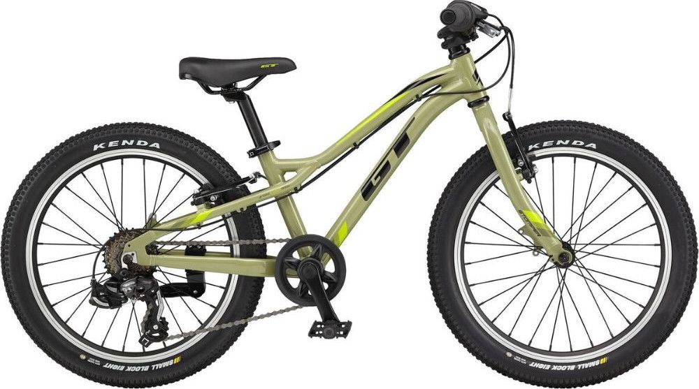 VTT Semi-Rigide Enfant GT Somper Ace 7V 20'' 2022 Vert Mousse Brillant 6 - 8 Ans