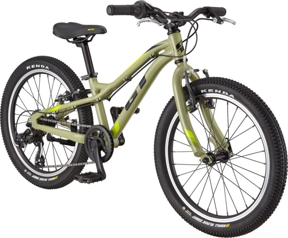 VTT Semi-Rigide Enfant GT Somper Ace 7V 20'' 2022 Vert Mousse Brillant 6 - 8 Ans