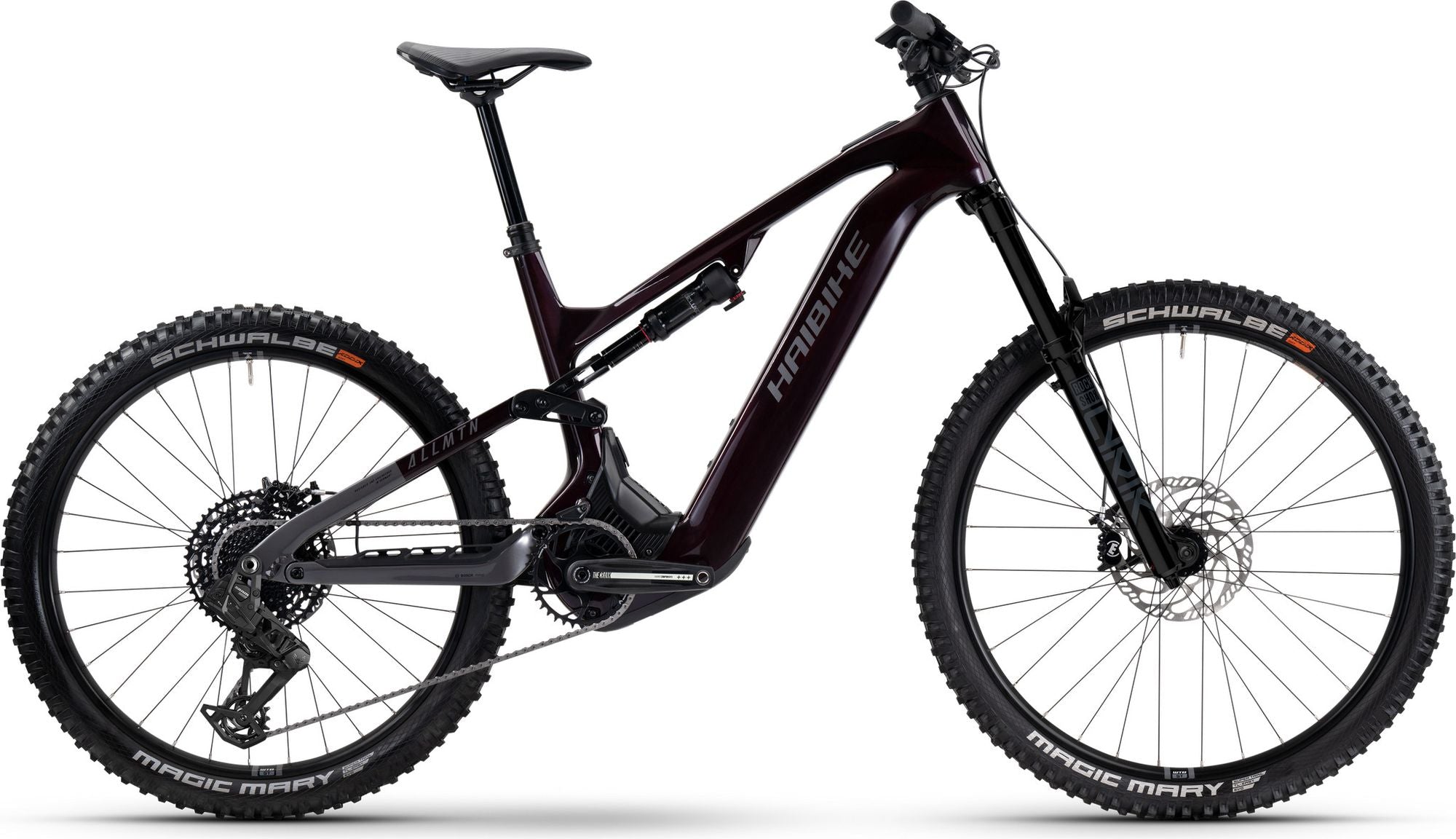 VTT Électrique Tout-Suspendu Haibike AllMtn CF 9 12V 800Wh Bosch 85 Nm MX (29/27.5'') Noir 2025