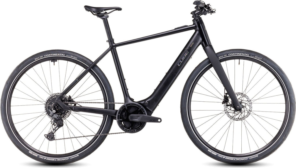 Vélo Fitness Électrique Cube Editor Hybrid Pro 400X Shimano Cues 10V 400 Wh 700 mm Noir Spectral 2025