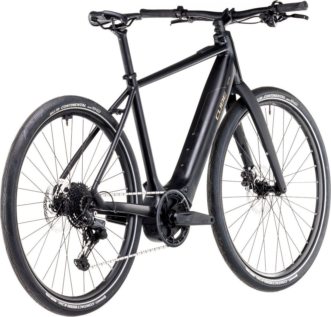 Vélo Fitness Électrique Cube Editor Hybrid Pro 400X Shimano Cues 10V 400 Wh 700 mm Noir Spectral 2025