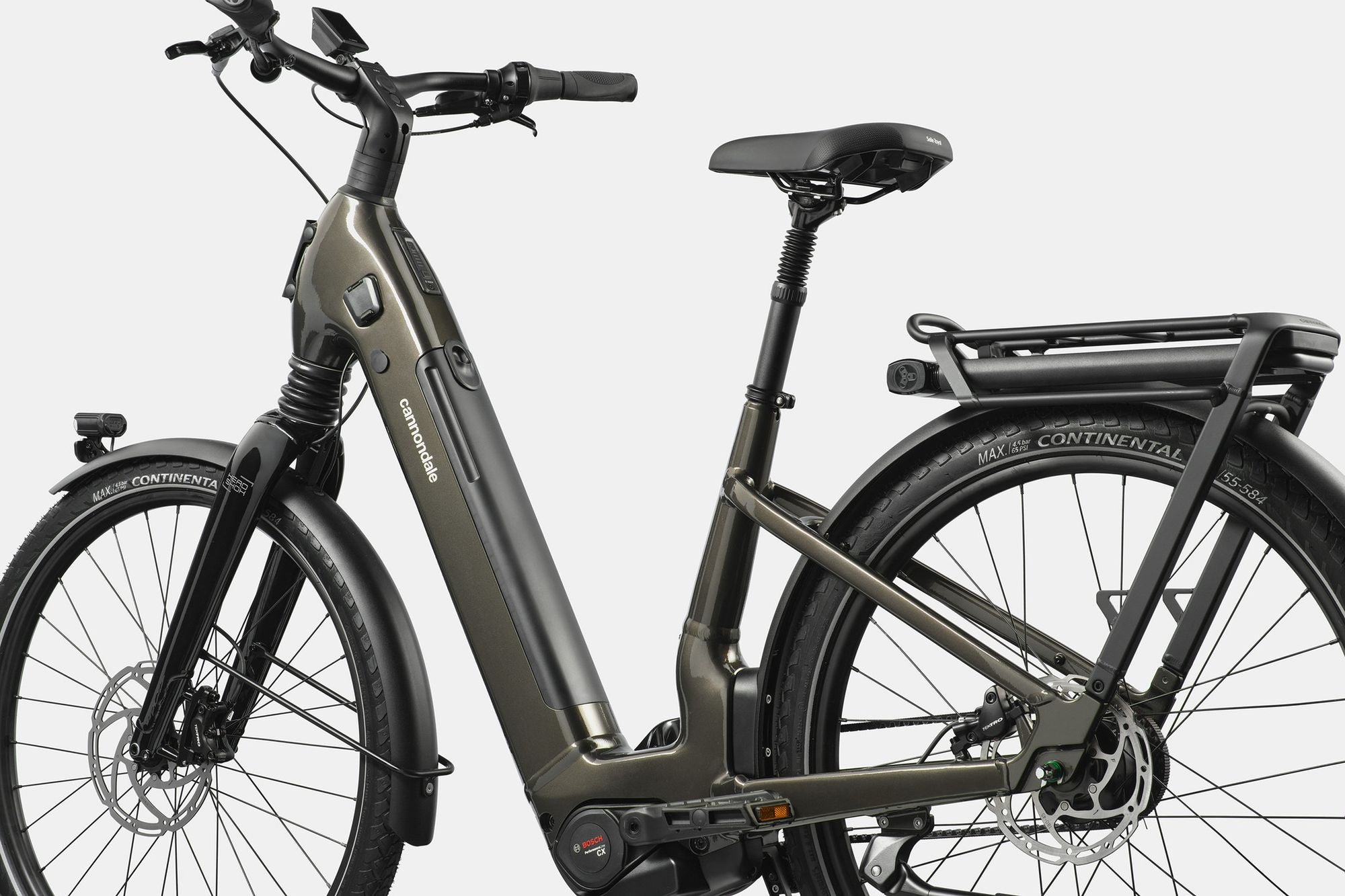 Vélo de Ville Électrique Cannondale Mavaro 2 Low Shimano Nexus 5V Courroie 600 Wh 27.5'' Marron