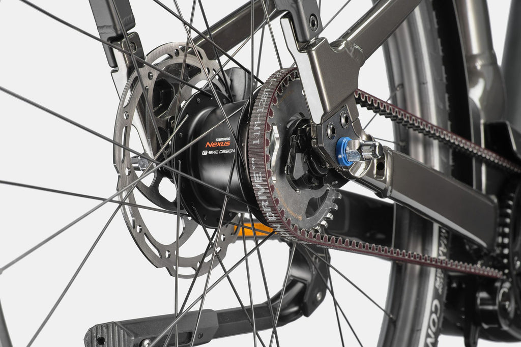 Vélo de Ville Électrique Cannondale Mavaro 2 Low Shimano Nexus 5V Courroie 600 Wh 27.5'' Marron