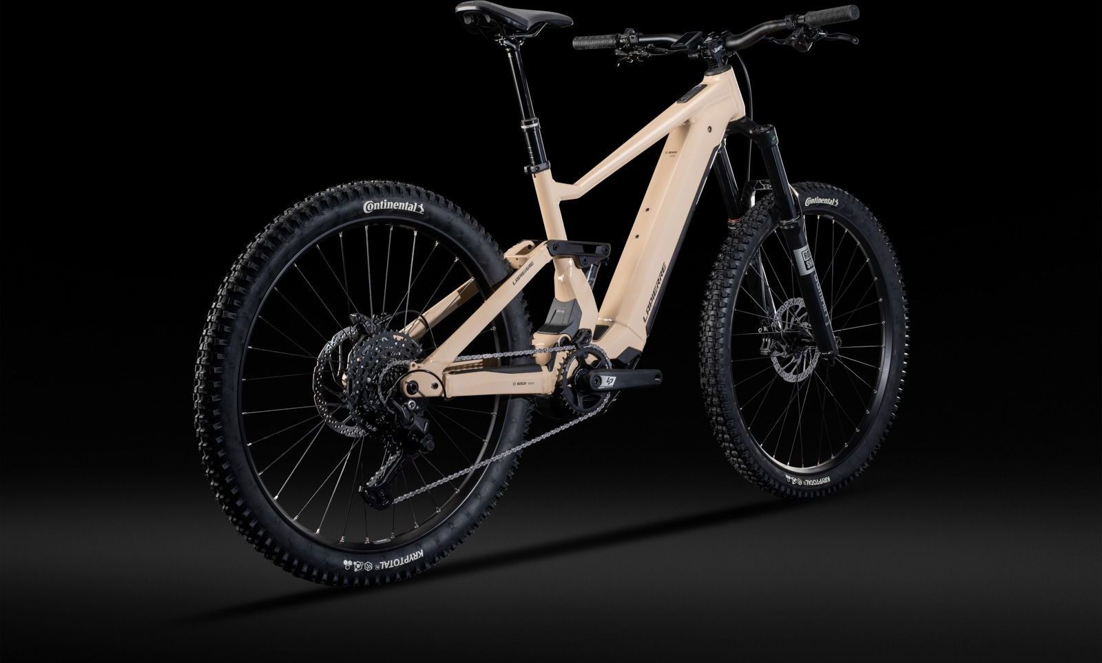 VTT Électrique Tout-Suspendu Lapierre Overvolt AM 4.6 10V 600Wh Bosch 120 Nm MX (29/27.5'') Beige 2025