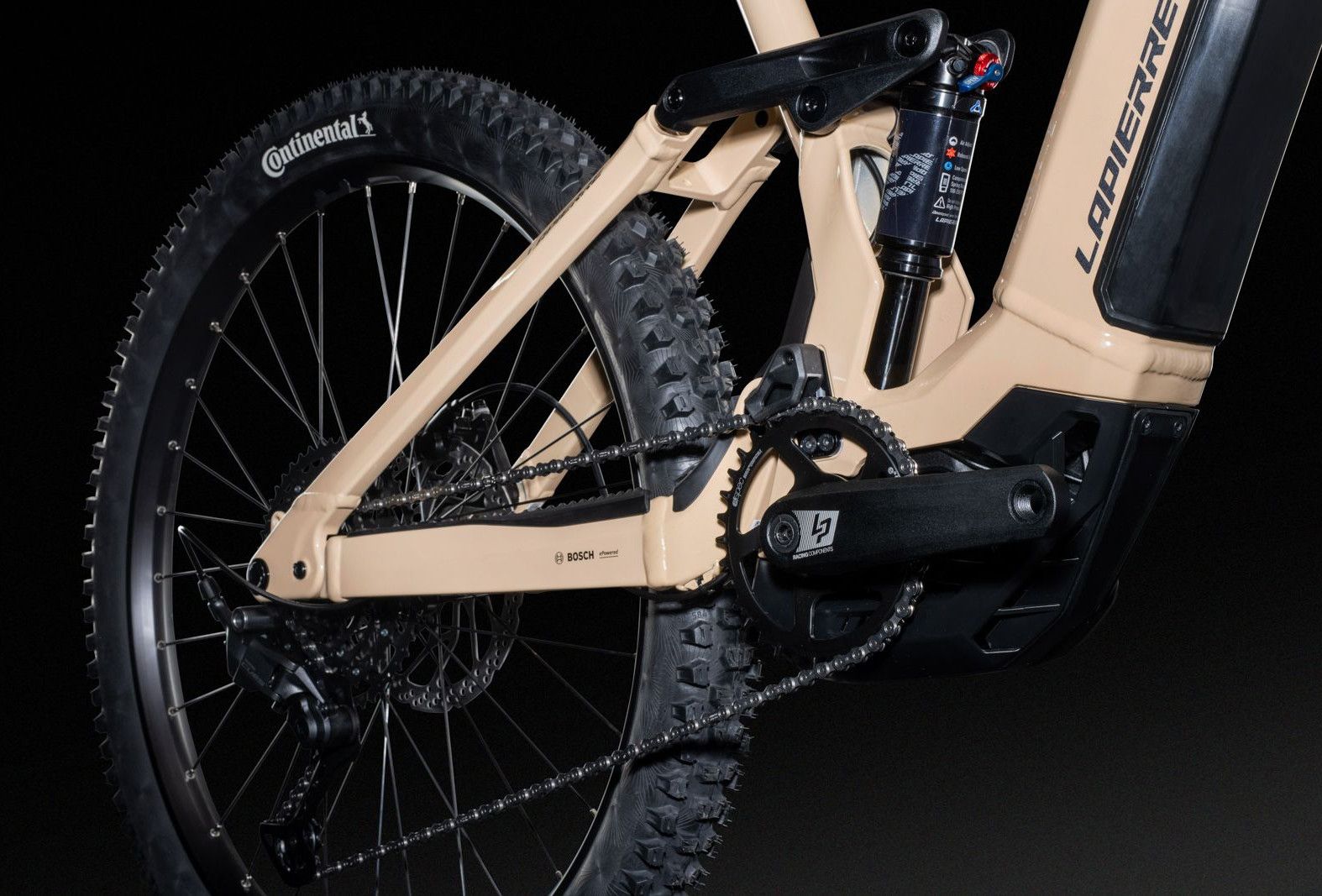VTT Électrique Tout-Suspendu Lapierre Overvolt AM 4.6 10V 600Wh Bosch 120 Nm MX (29/27.5'') Beige 2025