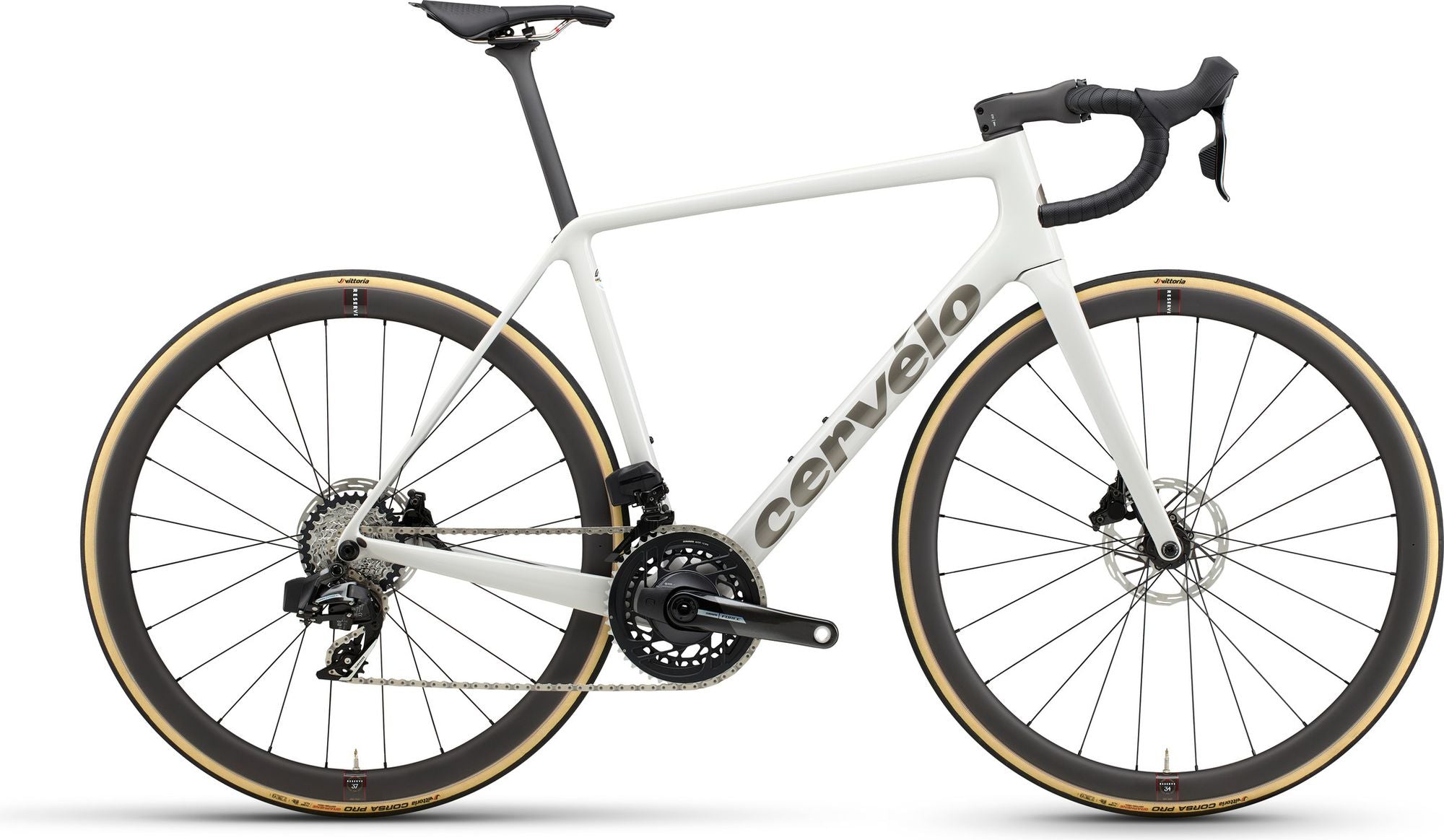 Vélo de Route Cervelo R5 Sram Force eTap AXS 12V 700 mm Blanc 2025