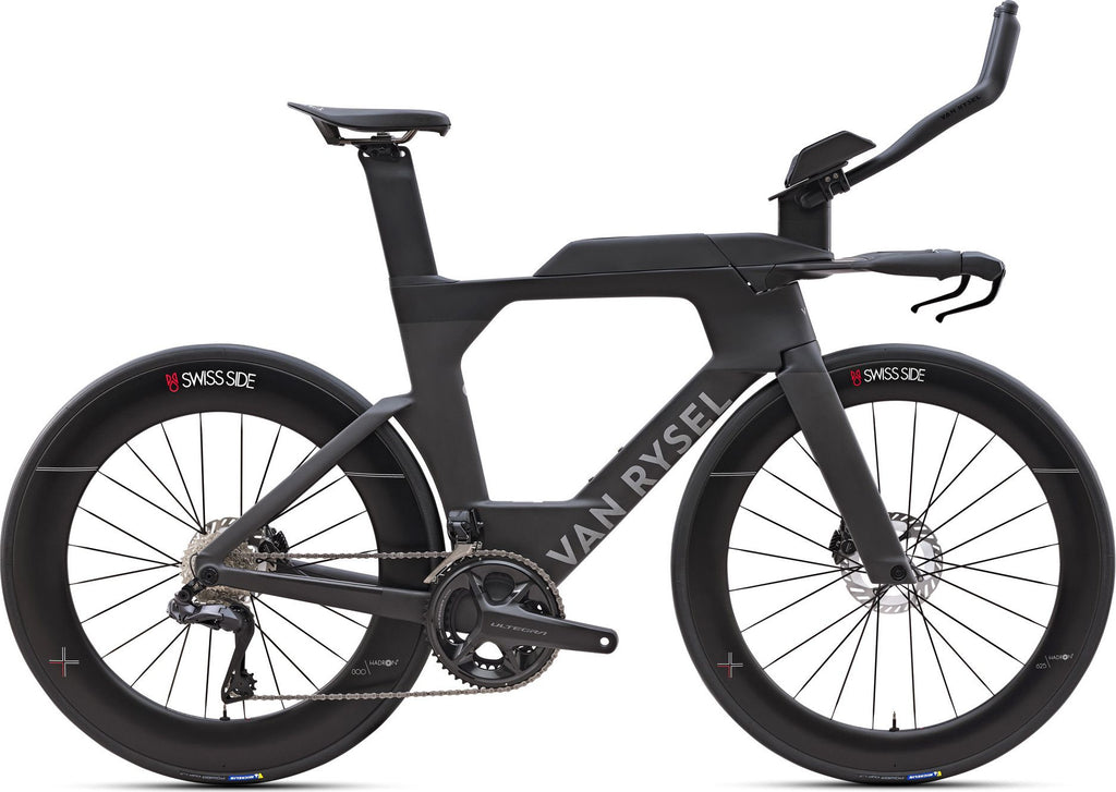 Vélo de Triathlon Van Rysel XCR Tri Shimano Ultegra Di2 12V 700 mm Noir Carbon Raw
