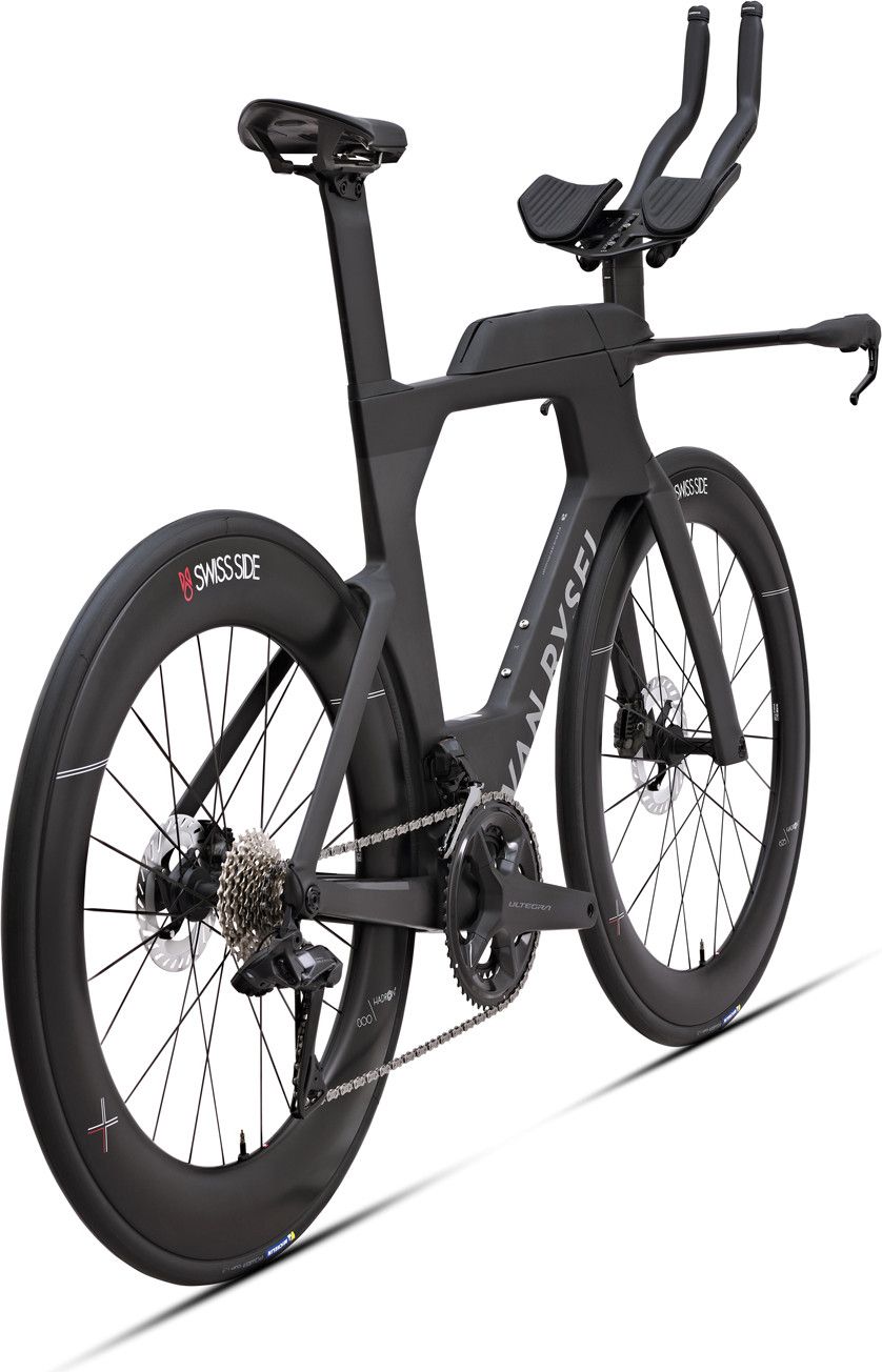 Vélo de Triathlon Van Rysel XCR Tri Shimano Ultegra Di2 12V 700 mm Noir Carbon Raw
