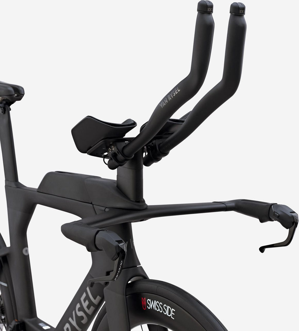 Vélo de Triathlon Van Rysel XCR Tri Shimano Ultegra Di2 12V 700 mm Noir Carbon Raw