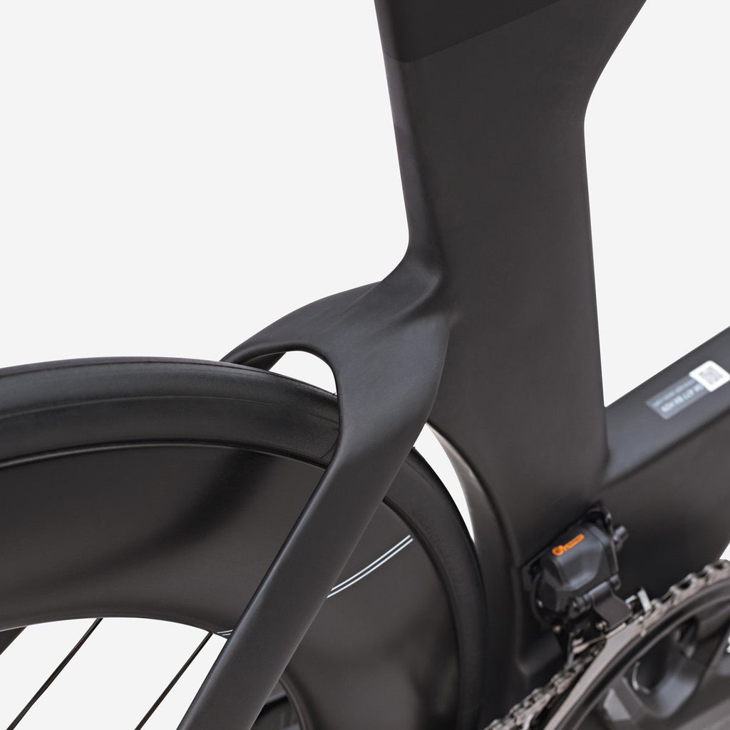 Vélo de Triathlon Van Rysel XCR Tri Shimano Ultegra Di2 12V 700 mm Noir Carbon Raw