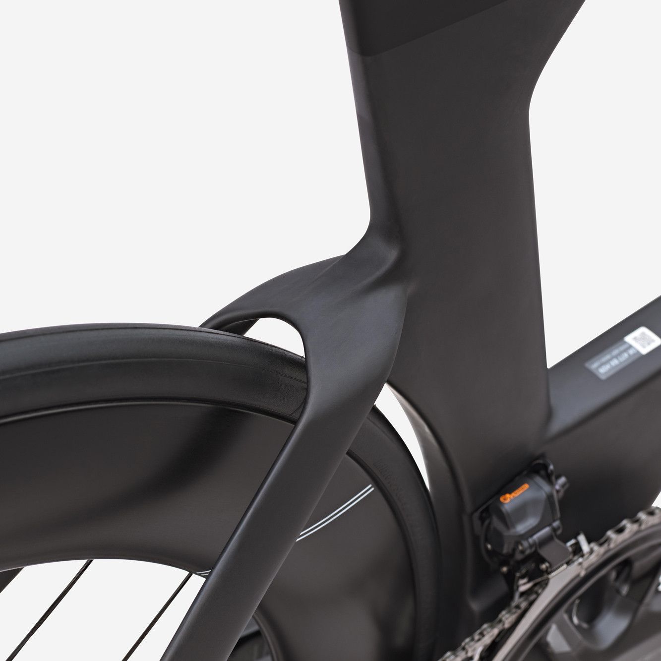 Vélo de Triathlon Van Rysel XCR Tri Shimano Ultegra Di2 12V 700 mm Noir Carbon Raw