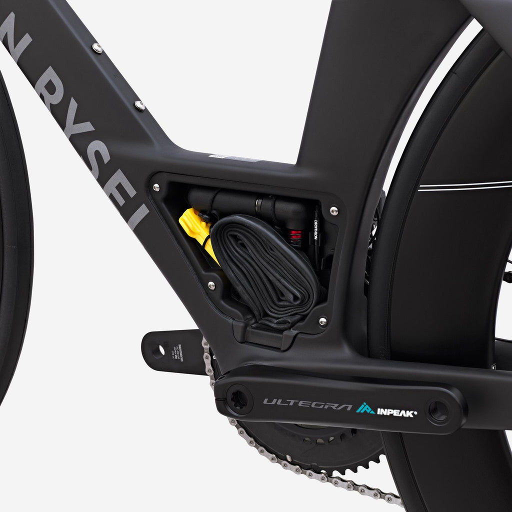 Vélo de Triathlon Van Rysel XCR Tri Shimano Ultegra Di2 12V 700 mm Noir Carbon Raw