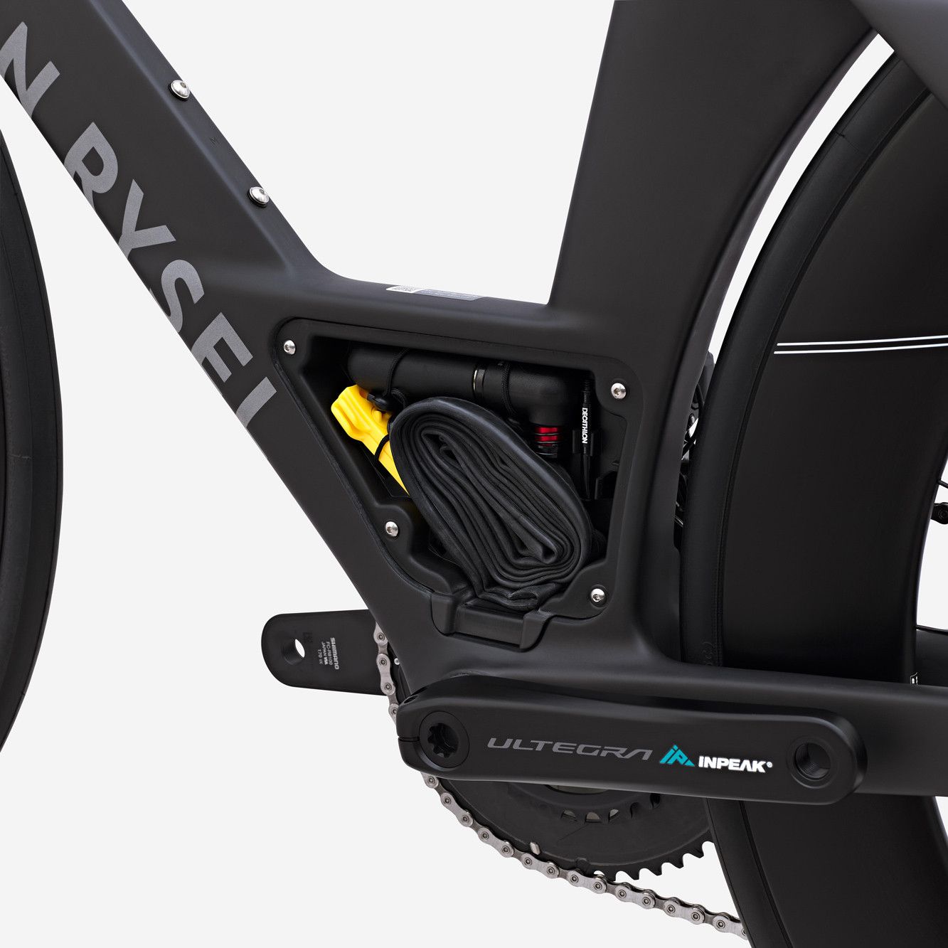Vélo de Triathlon Van Rysel XCR Tri Shimano Ultegra Di2 12V 700 mm Noir Carbon Raw