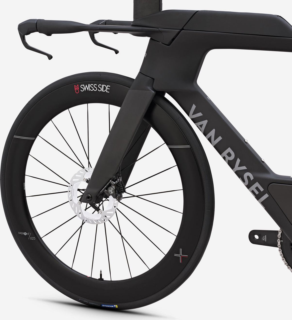 Vélo de Triathlon Van Rysel XCR Tri Shimano Ultegra Di2 12V 700 mm Noir Carbon Raw