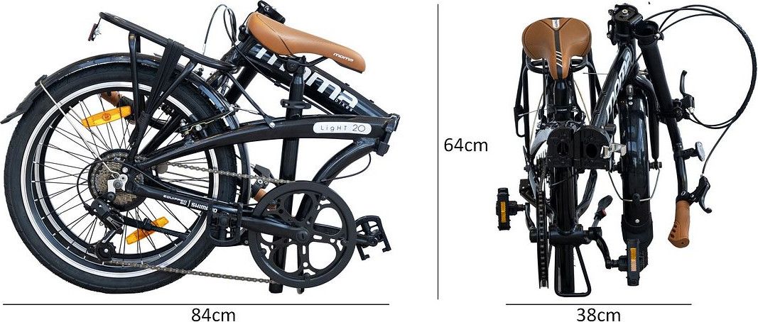 Vélo de Ville Pliant LIGHT 20 , Aluminium, SHIMANO 7v, Selle Comfort