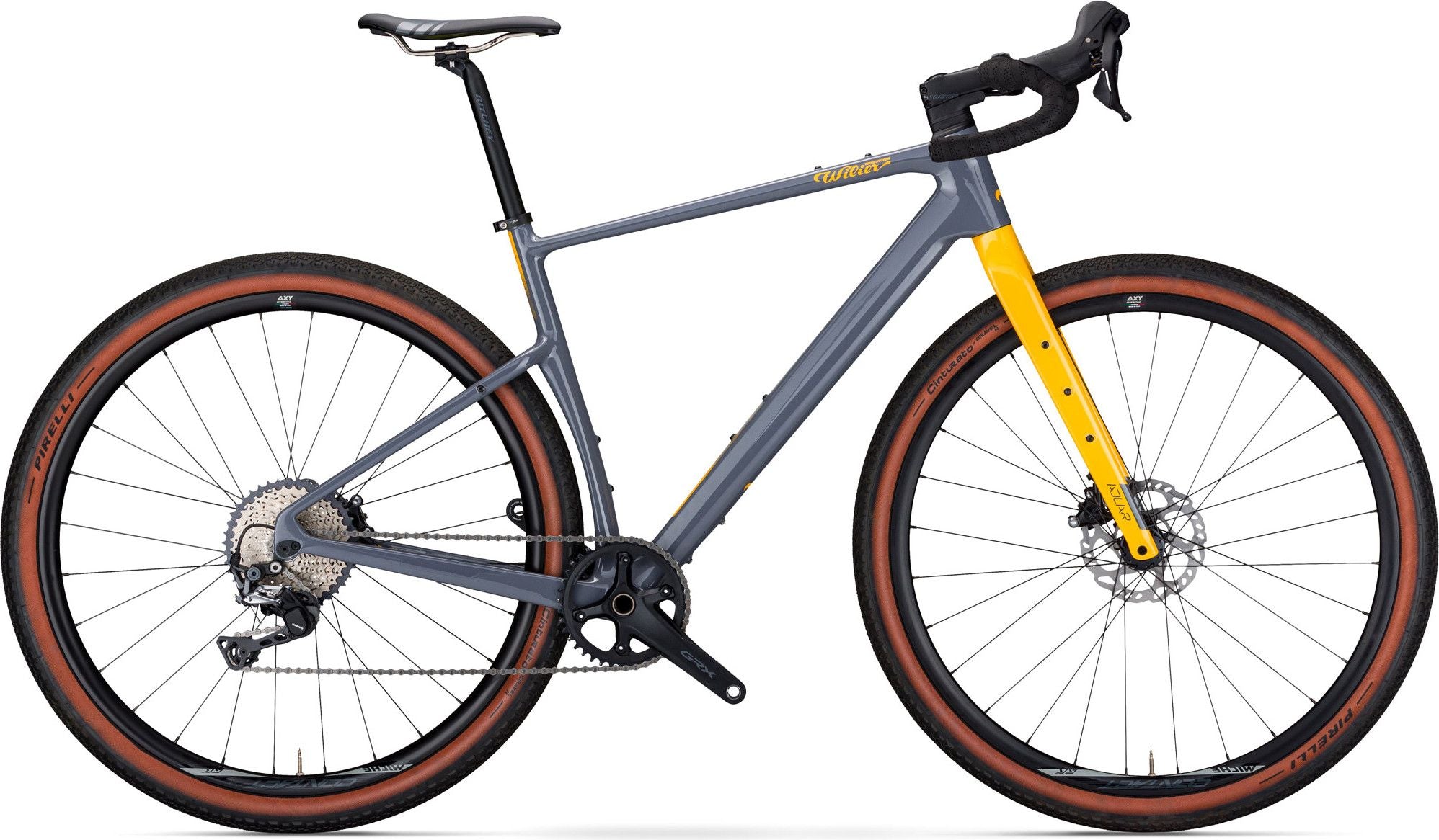 Gravel Bike Wilier Triestina Adlar Shimano GRX 11V 700 mm Gris Jaune