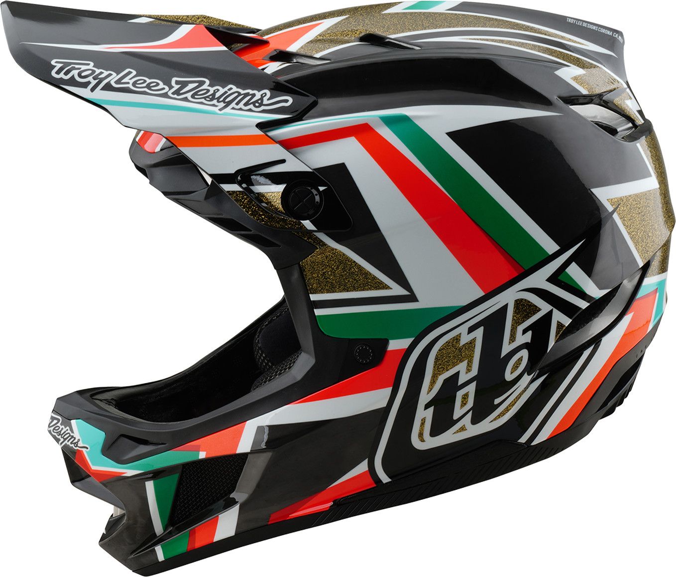 Casque Integral Troy Lee Designs D4 Carbon Mips Lined Up Noir