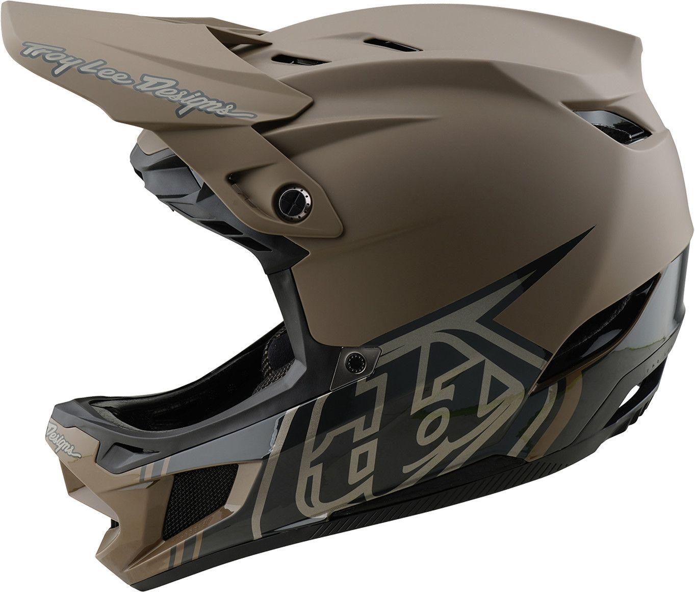 Casque Integral Troy Lee Designs D4 Composite Mips Torched Blanc/Silver