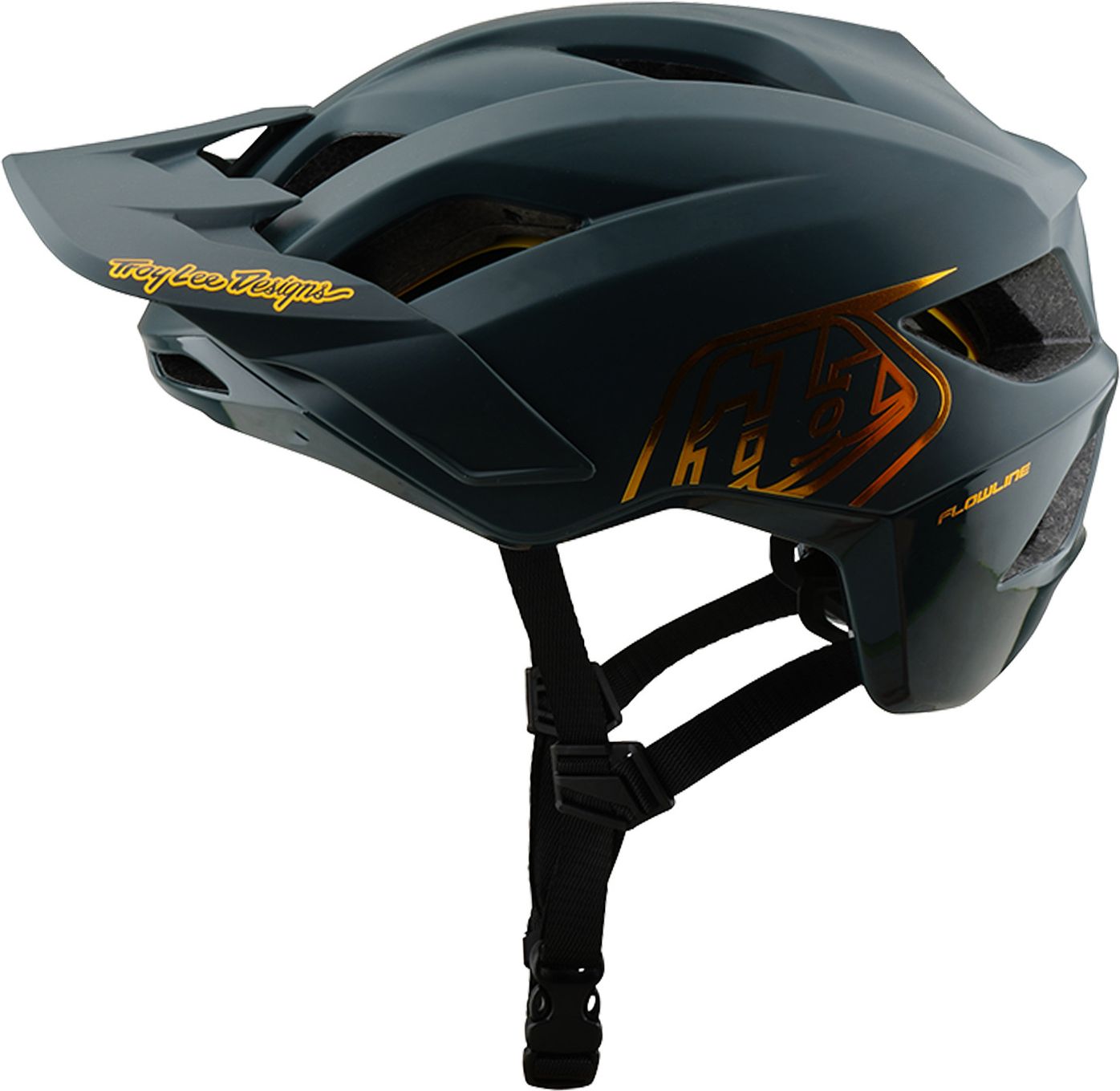 Casque VTT Troy Lee Designs Flowline Mips Point Charcoal Timber