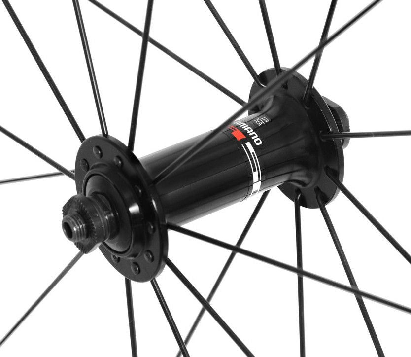 SHIMANO Paire de Roues  R501 Noir/Rouge